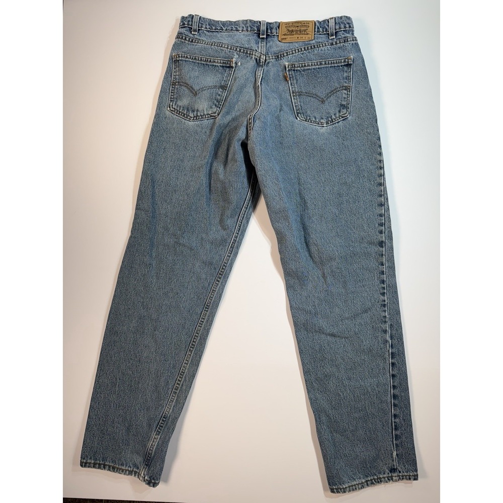 Levis 550 Orange Tab Jeans 34x32 USA Made Relaxed Fit Vintage 90s Denim